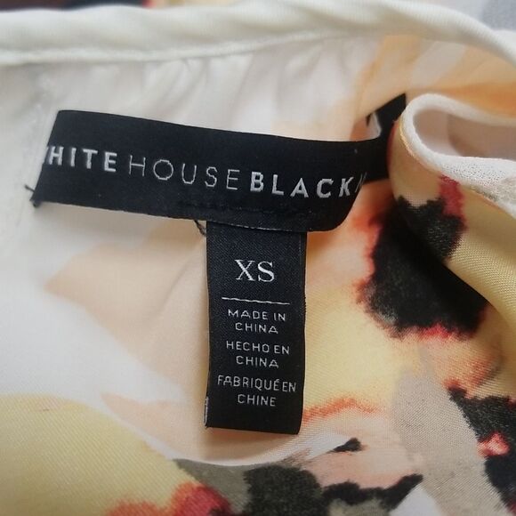 White House Black Market sleeveless floral blouse SZ Xsmall - Picture 4 of 4
